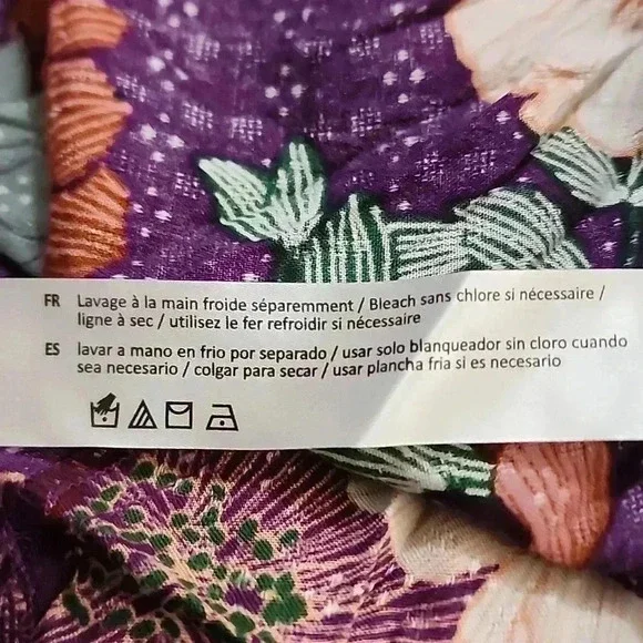 Band of the Free NWT MINI DRESS iimee purple smoked flowy"s - Picture 14 of 14